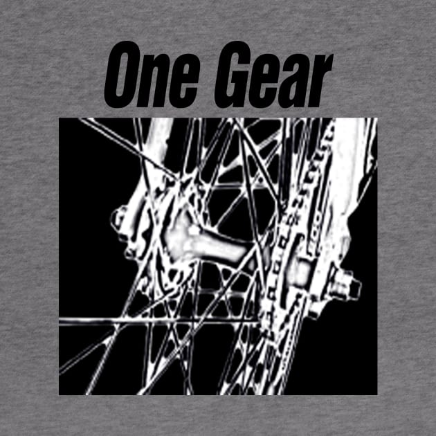 One Gear Bicycle Tee Fixie Bike Top Rider by justswampgas